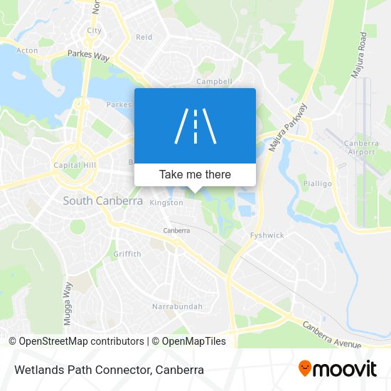Wetlands Path Connector map