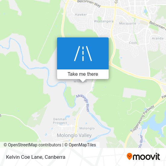 Kelvin Coe Lane map