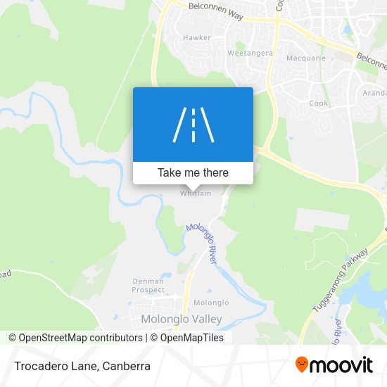 Trocadero Lane map