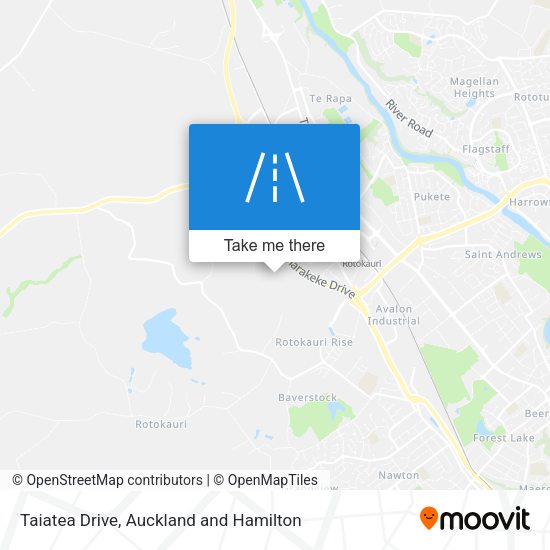 Taiatea Drive map