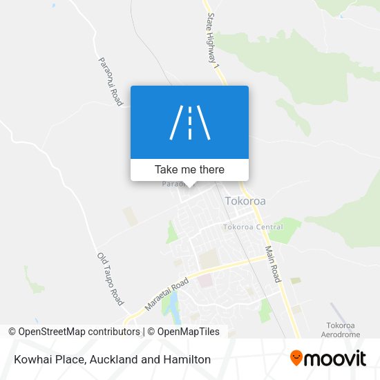Kowhai Place map
