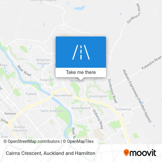 Cairns Crescent map