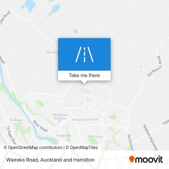Waireka Road map