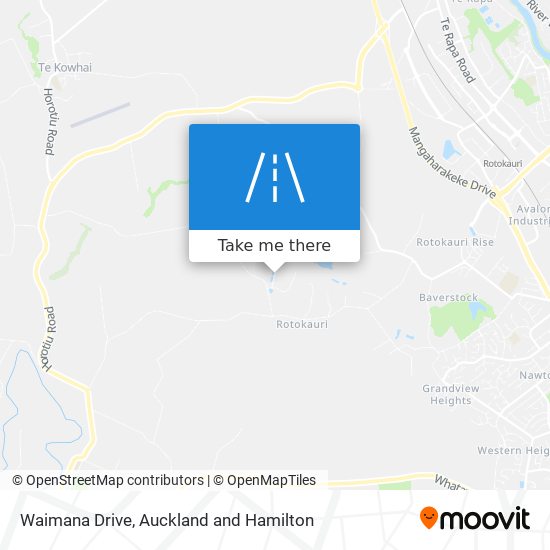 Waimana Drive map