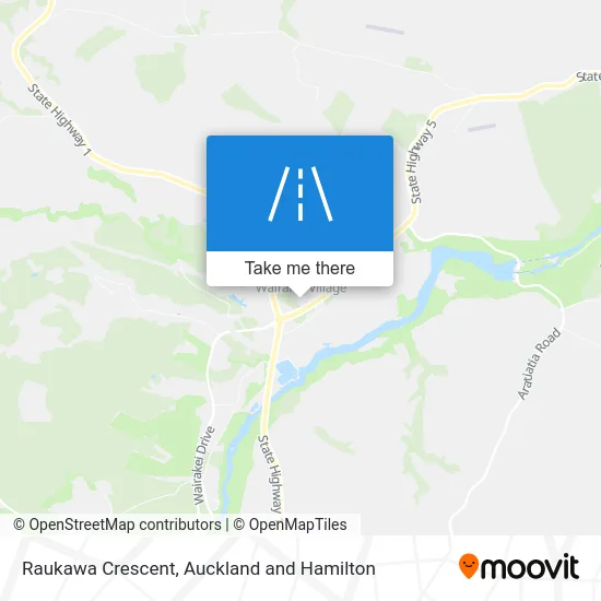 Raukawa Crescent map