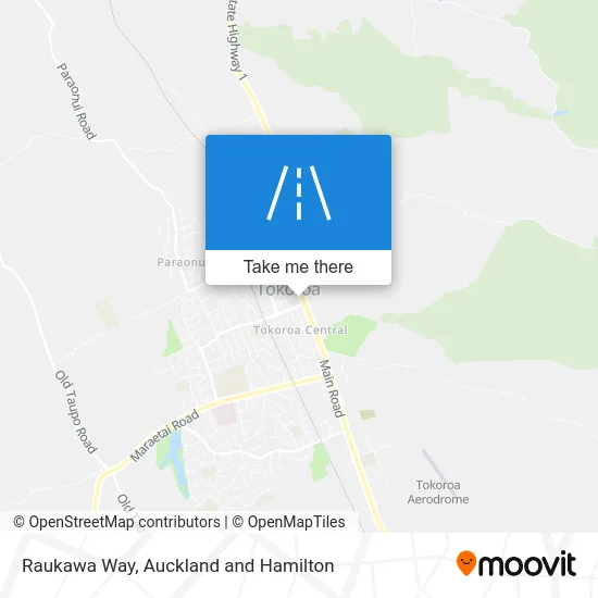Raukawa Way map