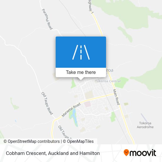 Cobham Crescent map