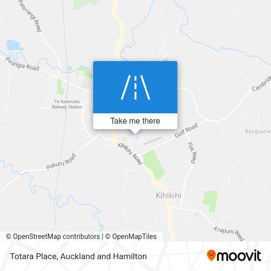 Totara Place map