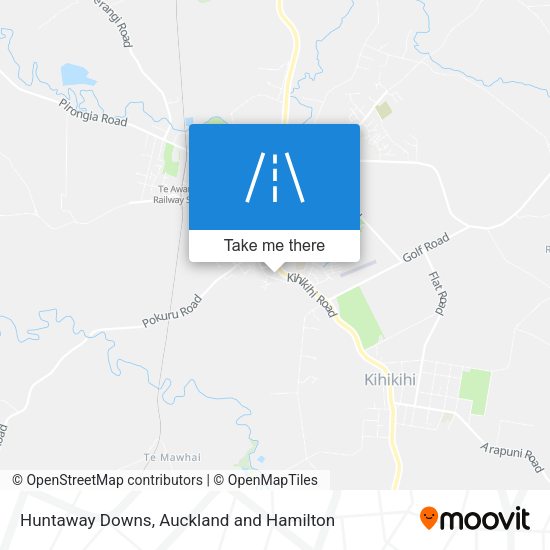Huntaway Downs map