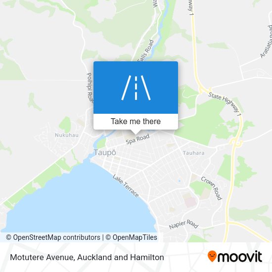 Motutere Avenue map