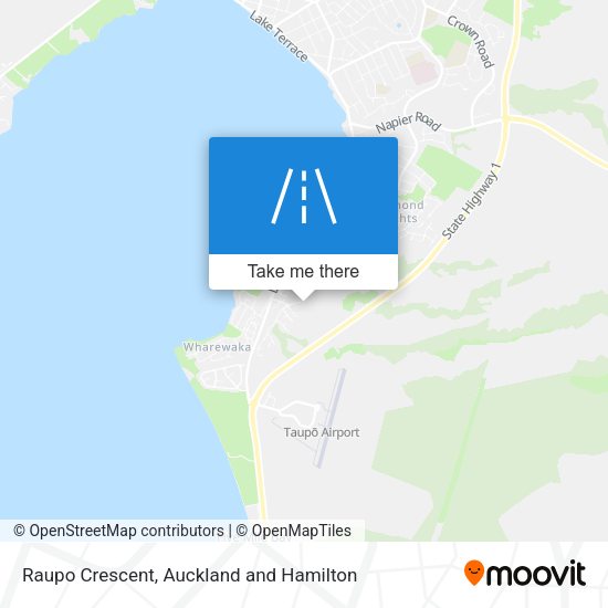 Raupo Crescent map