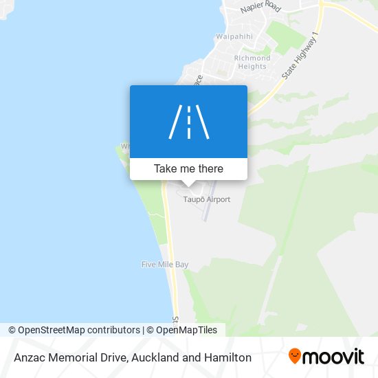 Anzac Memorial Drive map