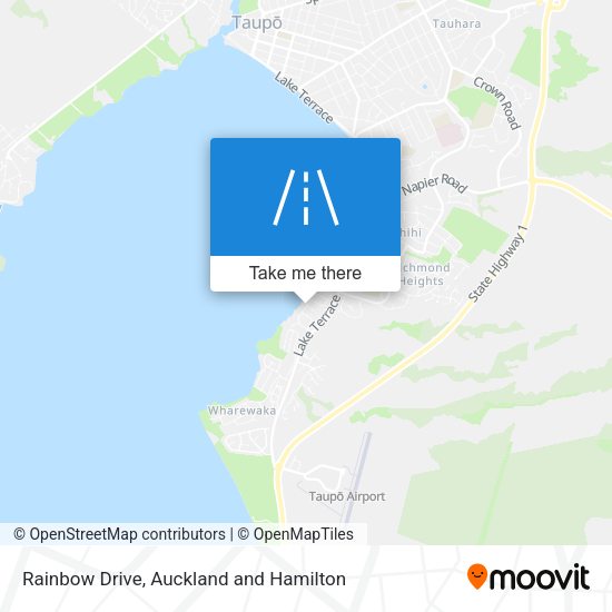 Rainbow Drive map