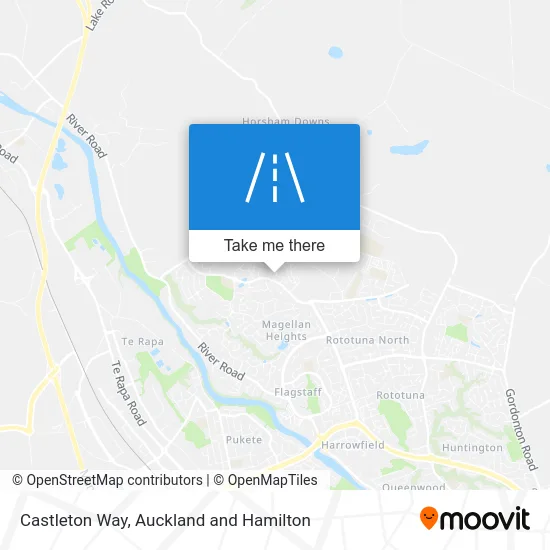 Castleton Way map