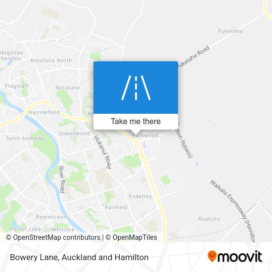 Bowery Lane map