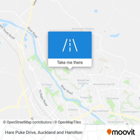 Hare Puke Drive map