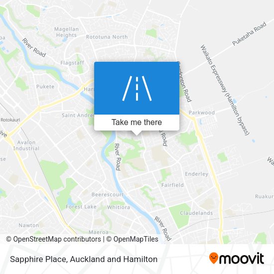Sapphire Place map