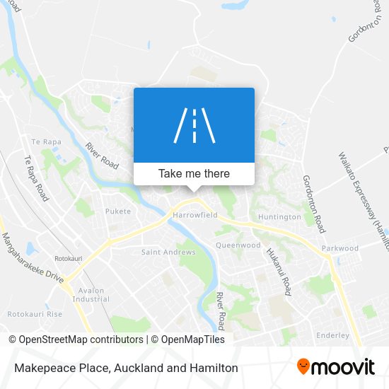 Makepeace Place map