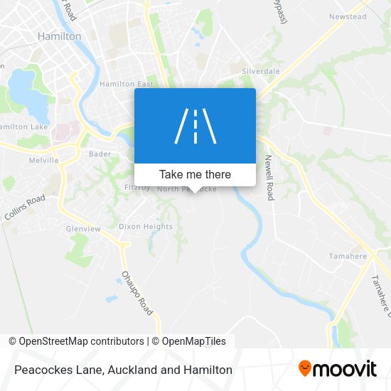 Peacockes Lane map
