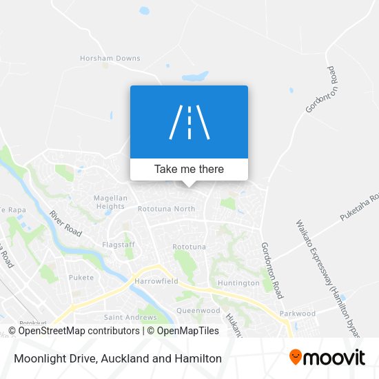 Moonlight Drive map
