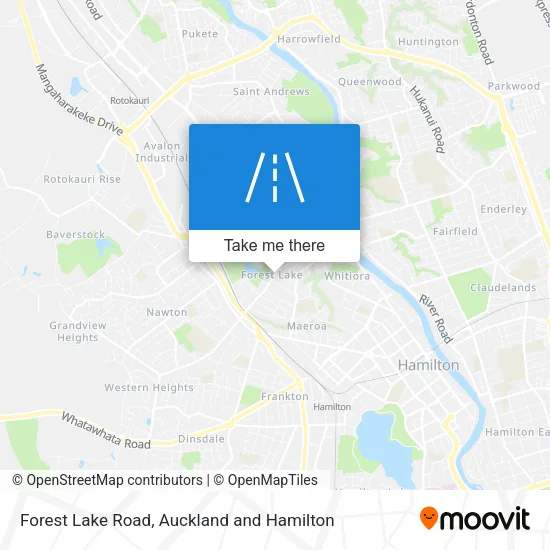 Forest Lake Road map