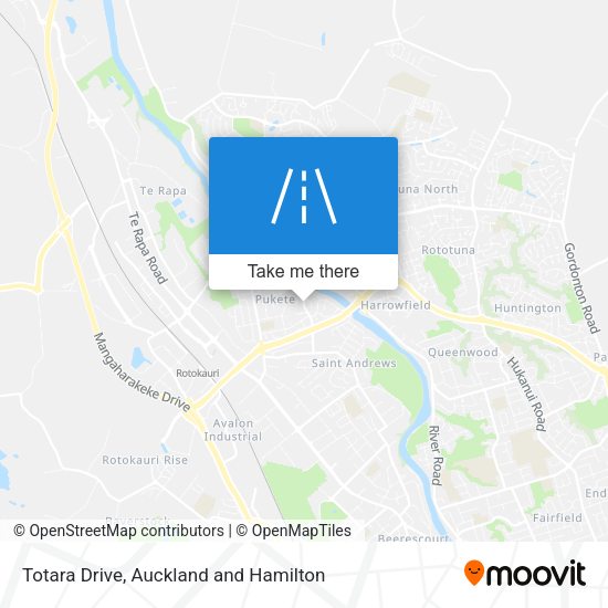 Totara Drive map