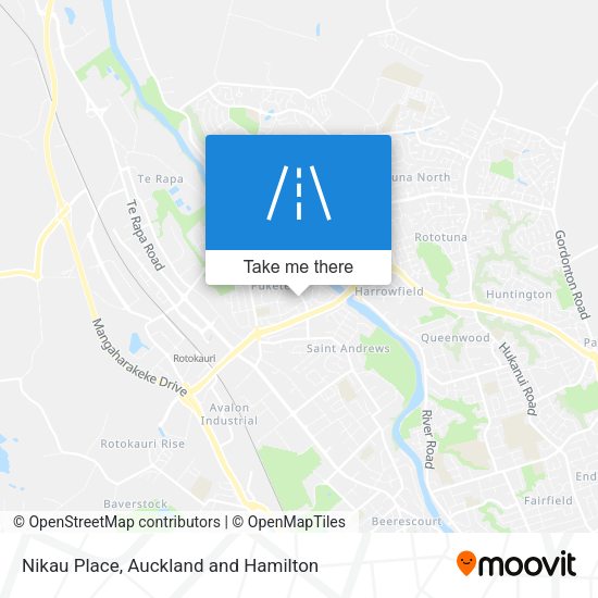 Nikau Place map