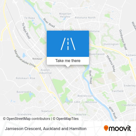 Jamieson Crescent map