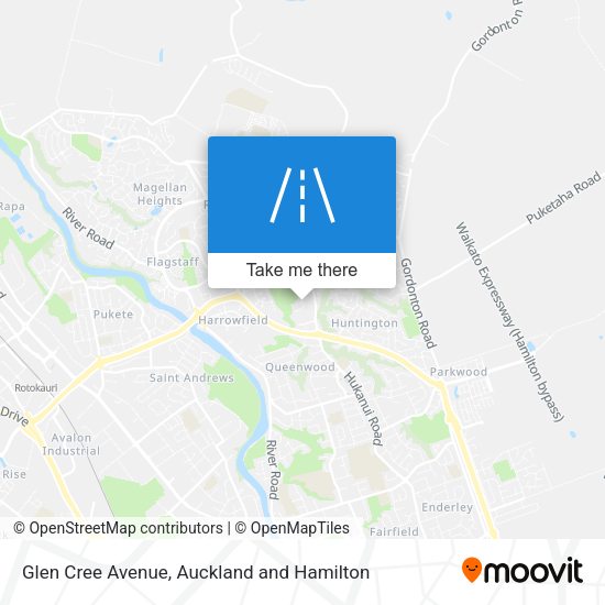 Glen Cree Avenue map