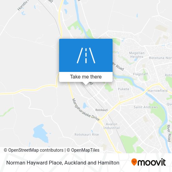 Norman Hayward Place map