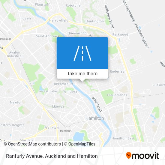 Ranfurly Avenue map