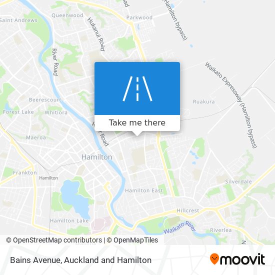 Bains Avenue map