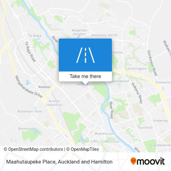 Maahutaupeke Place map
