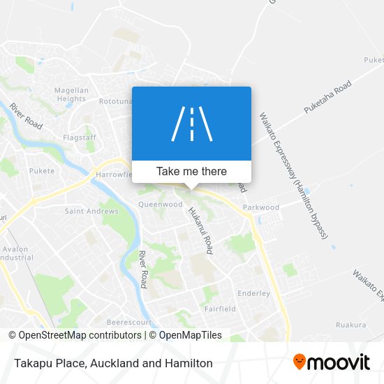 Takapu Place map