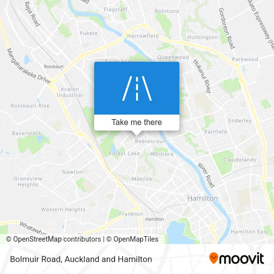 Bolmuir Road map