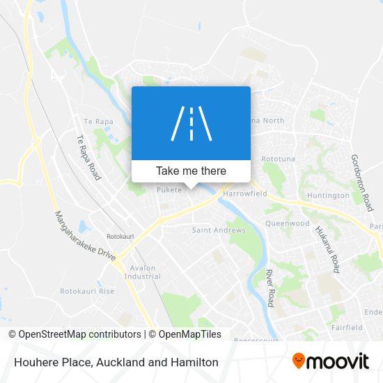 Houhere Place map