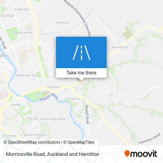 Morrinsville Road map