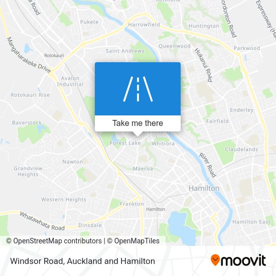 Windsor Road map