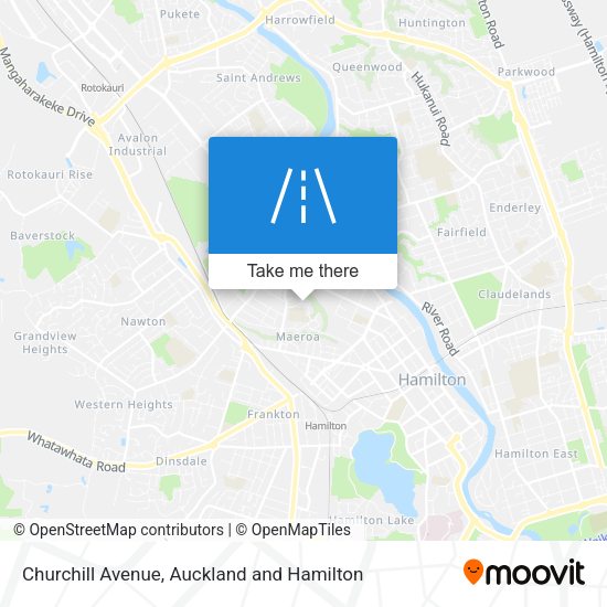 Churchill Avenue map