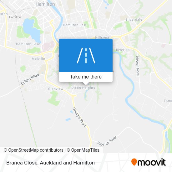 Branca Close map