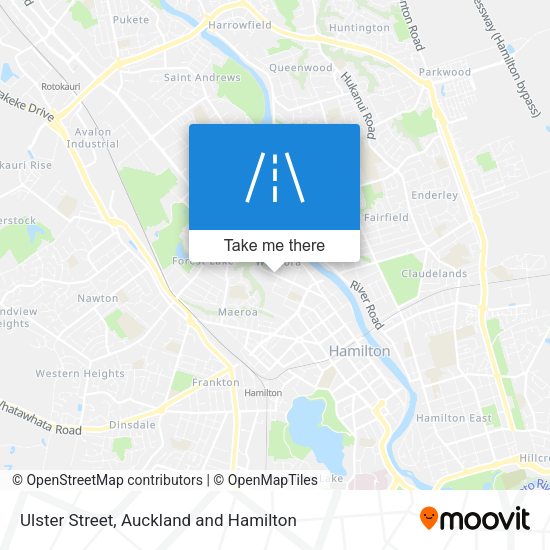Ulster Street map