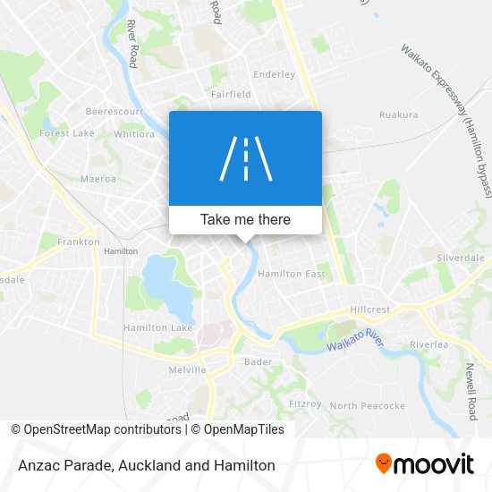 Anzac Parade map