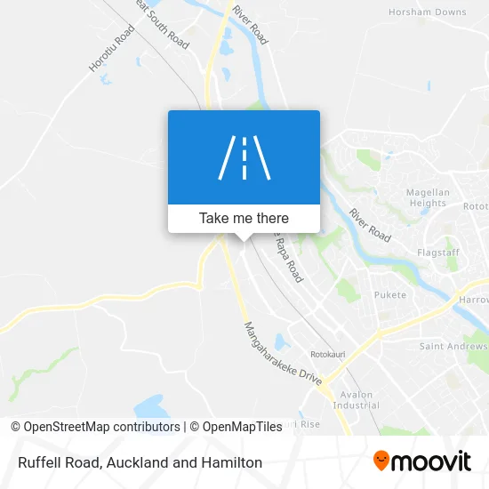 Ruffell Road map
