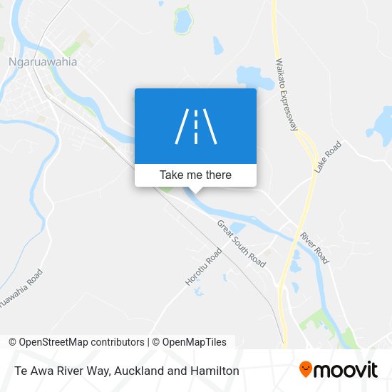 Te Awa River Way map