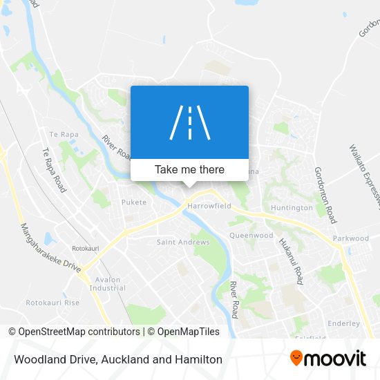 Woodland Drive map