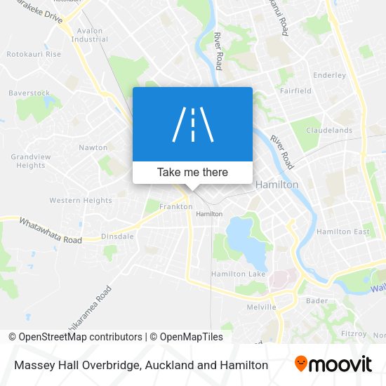 Massey Hall Overbridge map