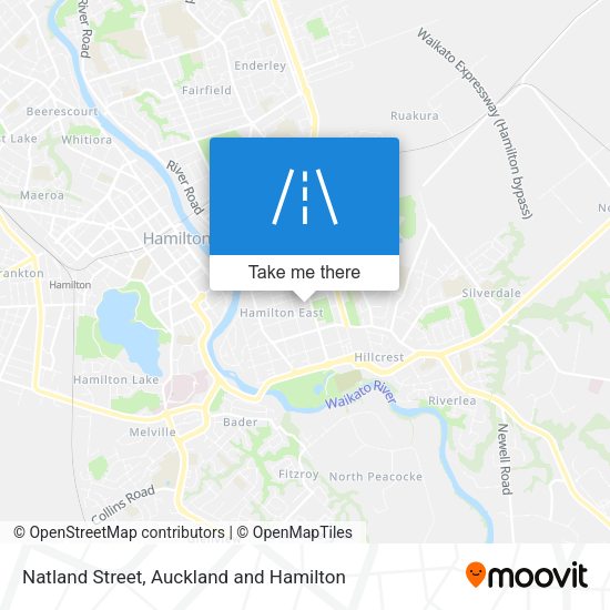 Natland Street map
