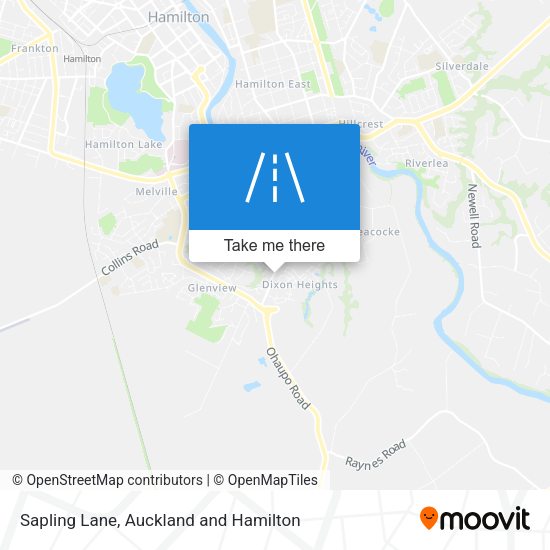 Sapling Lane map