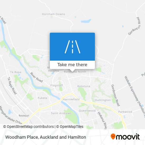 Woodham Place map