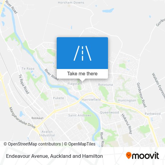Endeavour Avenue map